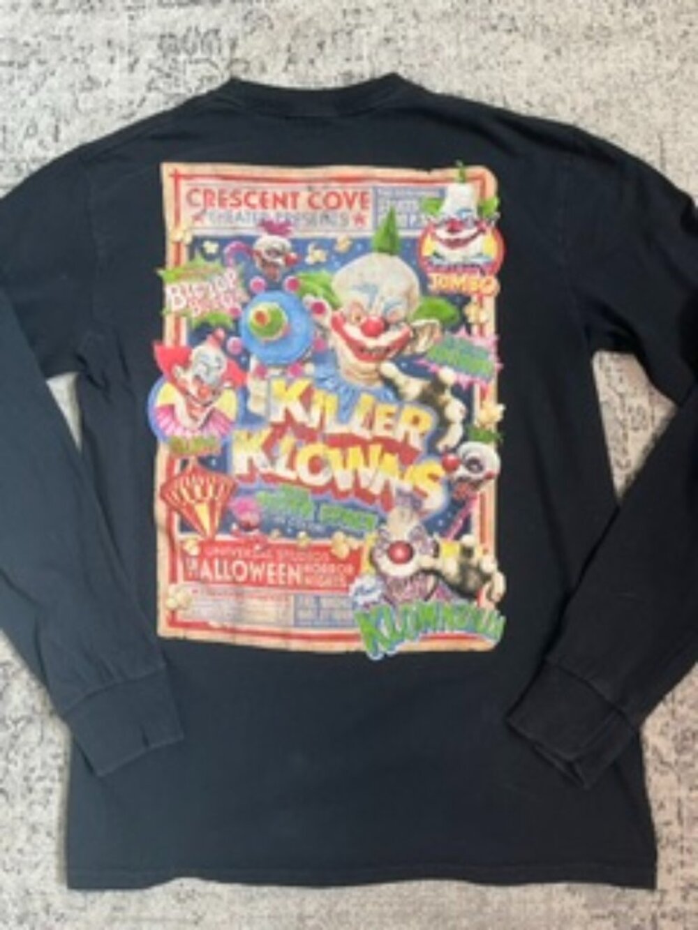 🧡3/15 Universal Studio Halloween Horror Nights Killer Klowns Long Sleeve T XS
